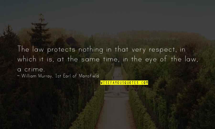 Bercovici Hit Quotes By William Murray, 1st Earl Of Mansfield: The law protects nothing in that very respect,