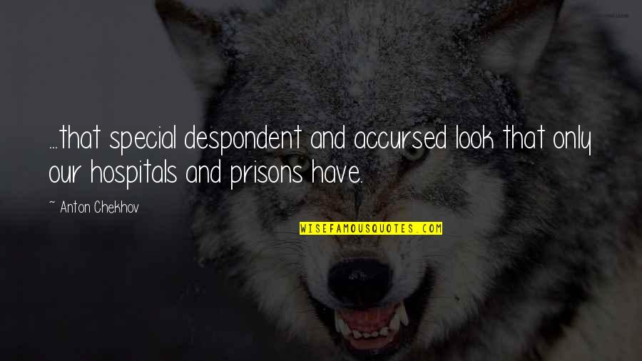 Berdiri Bulu Quotes By Anton Chekhov: ...that special despondent and accursed look that only