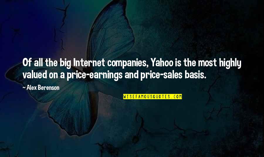 Berenson Alex Quotes By Alex Berenson: Of all the big Internet companies, Yahoo is Berenson Alex Quotes By Alex Berenson: Of all the big Internet companies, Yahoo is