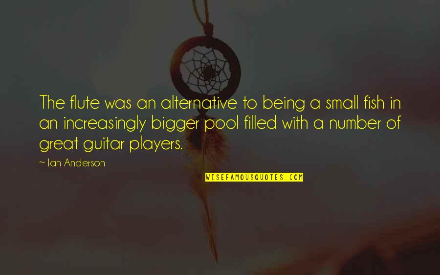 Berfikiran Konservatif Quotes By Ian Anderson: The flute was an alternative to being a