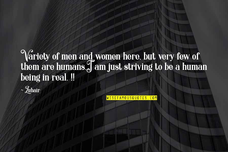 Bergamote 22 Quotes By Zuhair: Variety of men and women here, but very