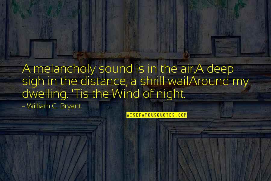 Bergantian Dalam Quotes By William C. Bryant: A melancholy sound is in the air,A deep Bergantian Dalam Quotes By William C. Bryant: A melancholy sound is in the air,A deep