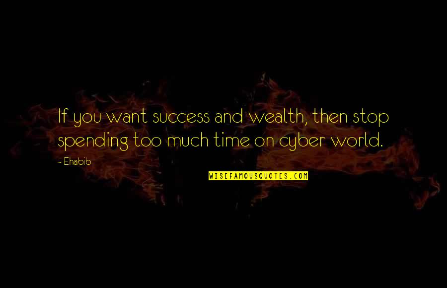 Berggren Trayner Quotes By Ehabib: If you want success and wealth, then stop