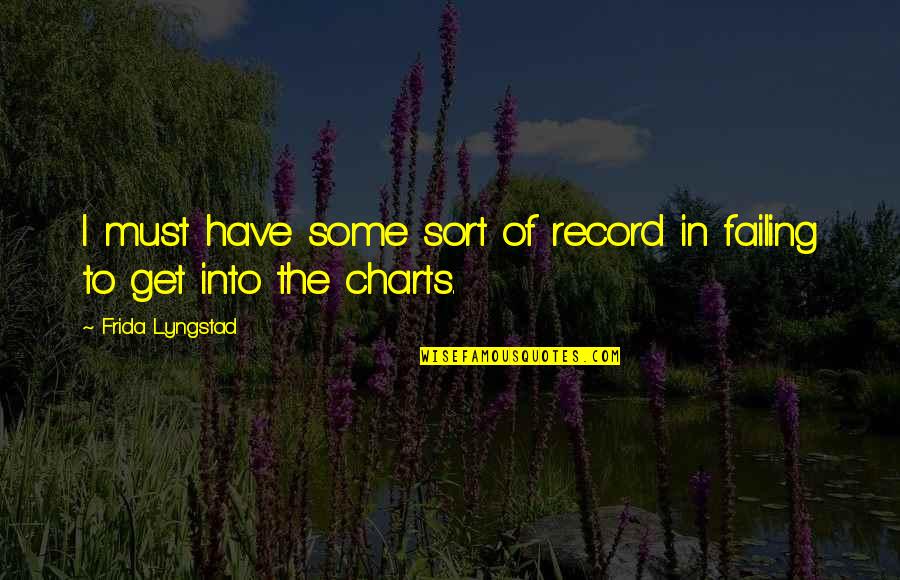 Berjaya Air Quotes By Frida Lyngstad: I must have some sort of record in