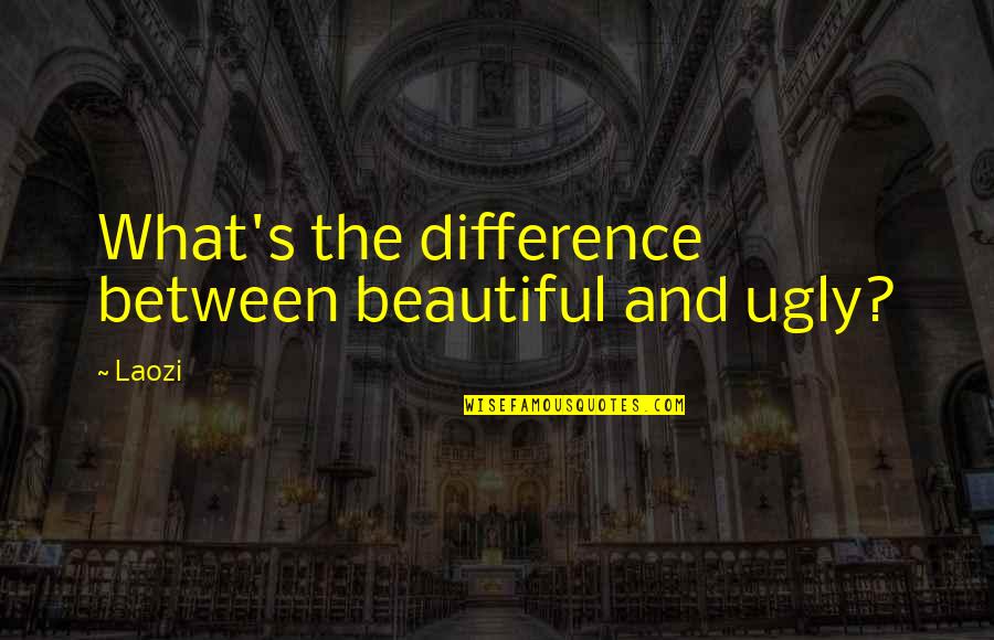 Berkheimer Quotes By Laozi: What's the difference between beautiful and ugly?