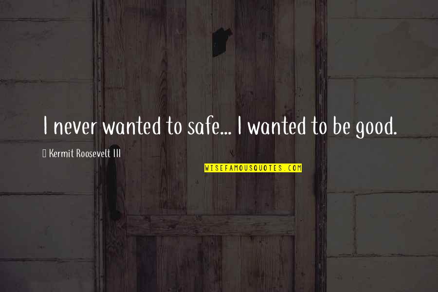 Berkner Excavating Quotes By Kermit Roosevelt III: I never wanted to safe... I wanted to Berkner Excavating Quotes By Kermit Roosevelt III: I never wanted to safe... I wanted to