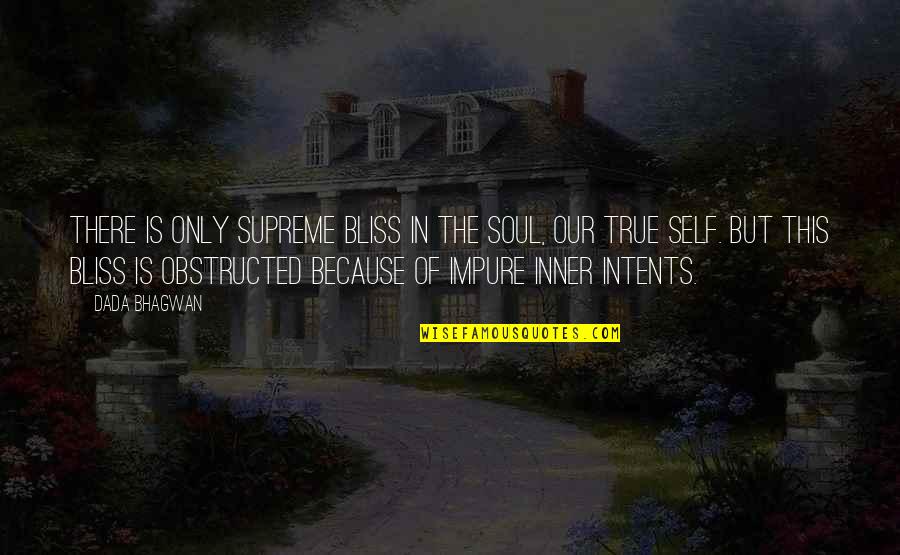 Berkurangnya Keanekaragaman Quotes By Dada Bhagwan: There is only supreme bliss in the Soul,