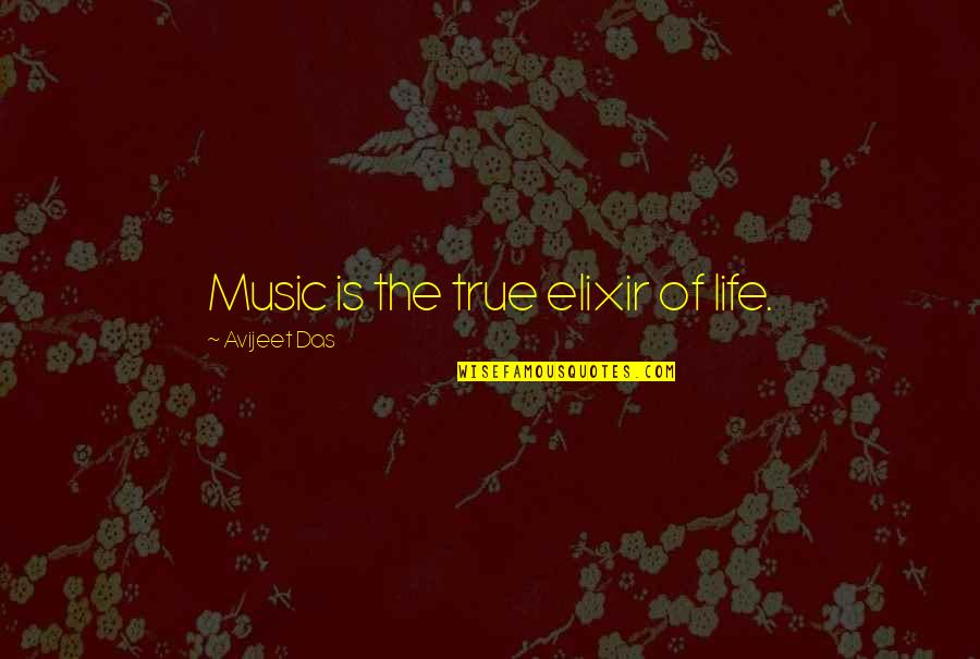 Bermeja In English Quotes By Avijeet Das: Music is the true elixir of life.