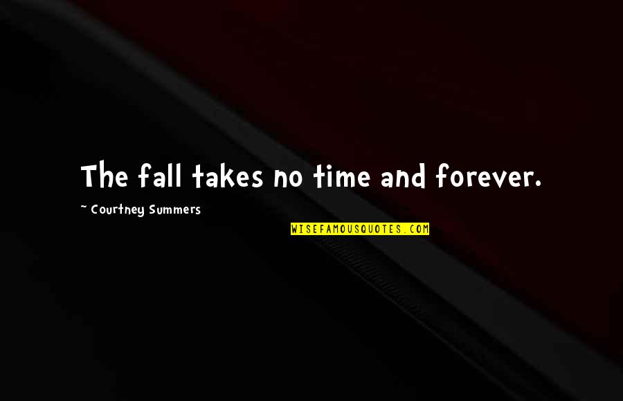 Bernadette Jiwa Quotes By Courtney Summers: The fall takes no time and forever.