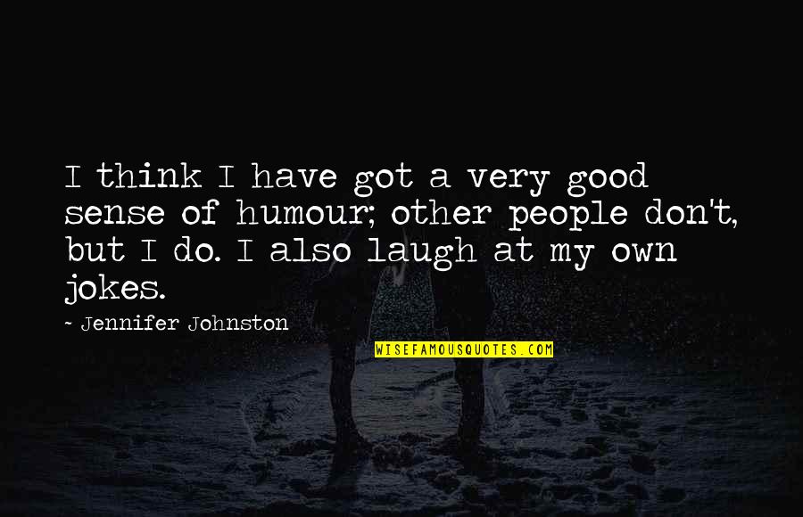 Bernard Marr Quotes By Jennifer Johnston: I think I have got a very good