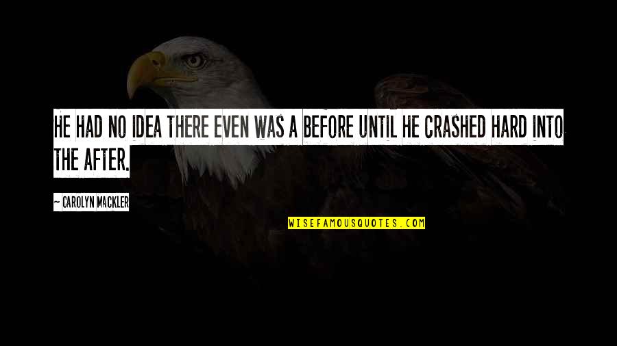 Berocca Quotes By Carolyn Mackler: He had no idea there even was a