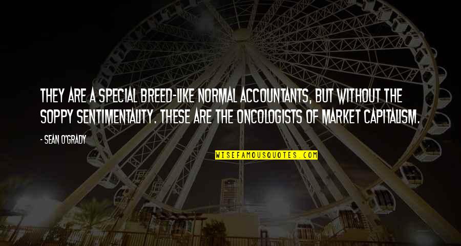 Berpesan Quotes By Sean O'Grady: They are a special breed-like normal accountants, but