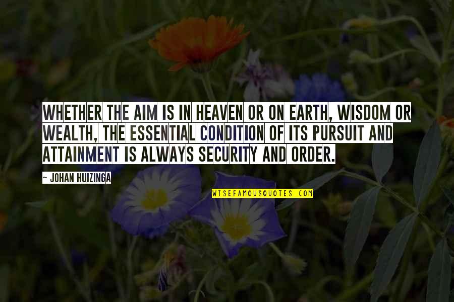 Bertepuk Sebelah Quotes By Johan Huizinga: Whether the aim is in heaven or on Bertepuk Sebelah Quotes By Johan Huizinga: Whether the aim is in heaven or on