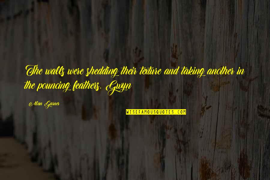 Bertha Flowers Quotes By Alan Garner: The walls were shedding their texture and taking