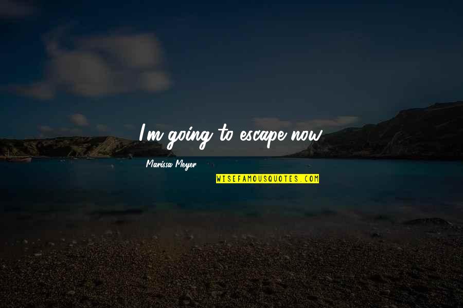 Besieger Game Quotes By Marissa Meyer: I'm going to escape now.
