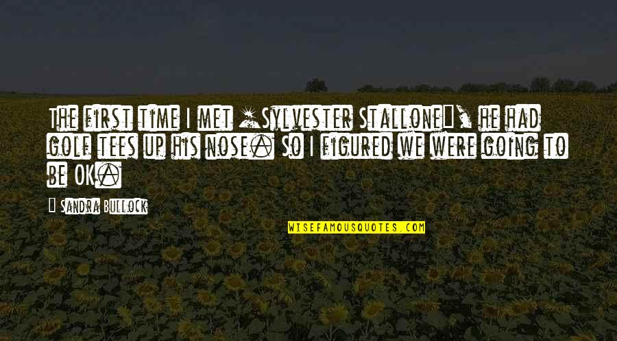 Besselman Drawings Quotes By Sandra Bullock: The first time I met [Sylvester Stallone], he