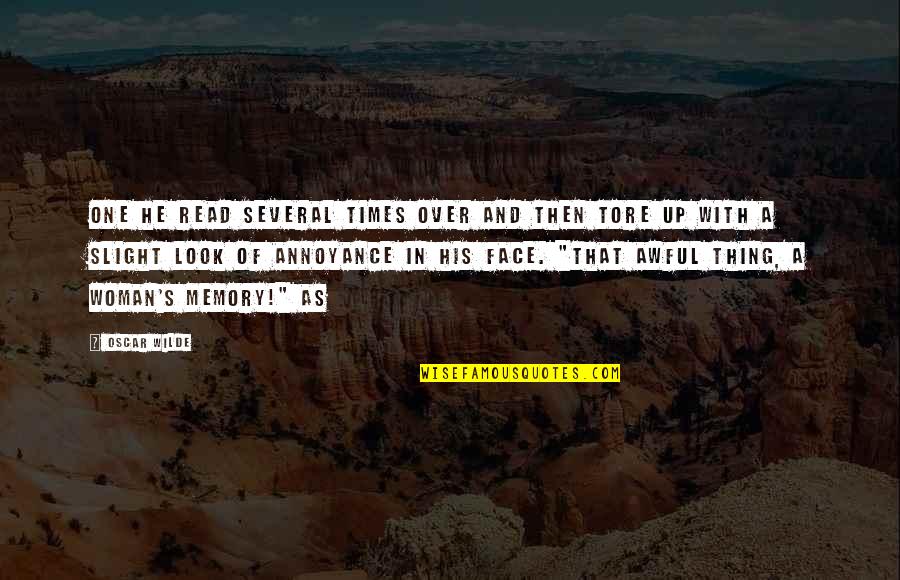 Best 2pac Quotes By Oscar Wilde: One he read several times over and then