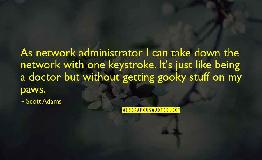 Best Administrator Quotes By Scott Adams: As network administrator I can take down the