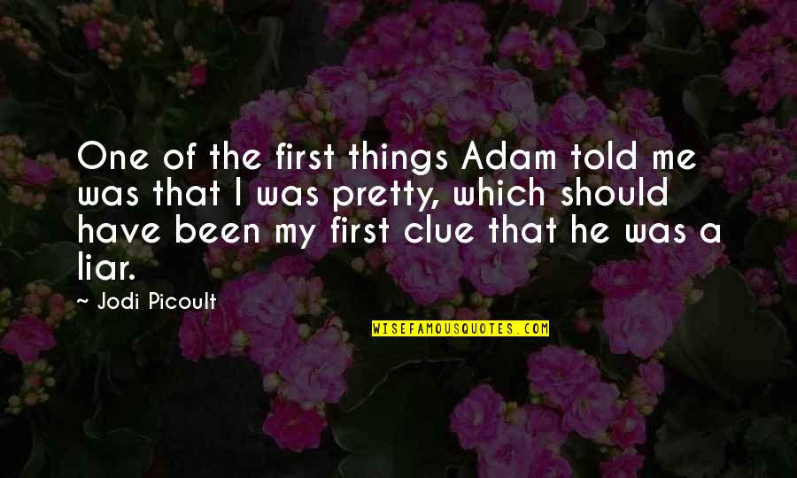 Best Ambivalent Quotes By Jodi Picoult: One of the first things Adam told me