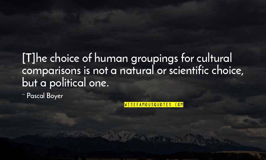 Best Aunty And Uncle Quotes By Pascal Boyer: [T]he choice of human groupings for cultural comparisons