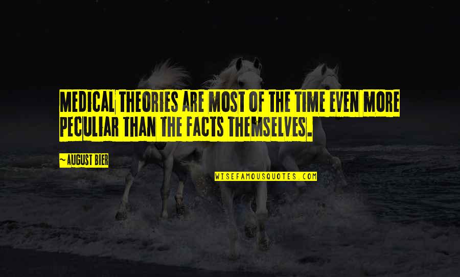 Best Bier Quotes By August Bier: Medical theories are most of the time even