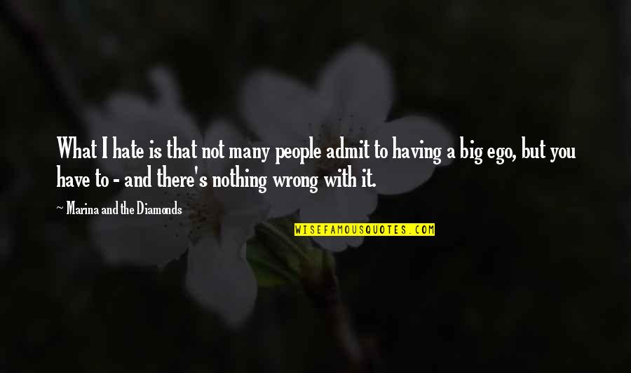 Best Big Ego Quotes By Marina And The Diamonds: What I hate is that not many people Best Big Ego Quotes By Marina And The Diamonds: What I hate is that not many people
