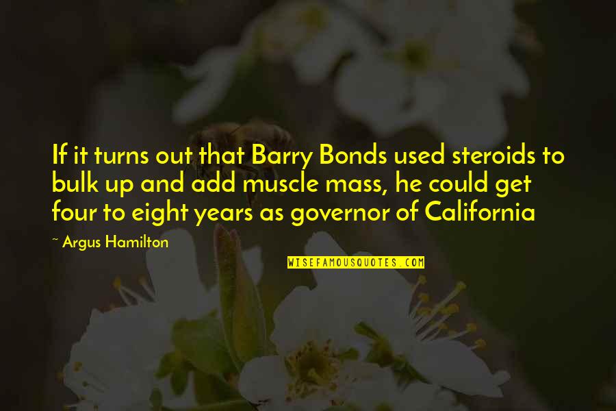 Best California Quotes By Argus Hamilton: If it turns out that Barry Bonds used