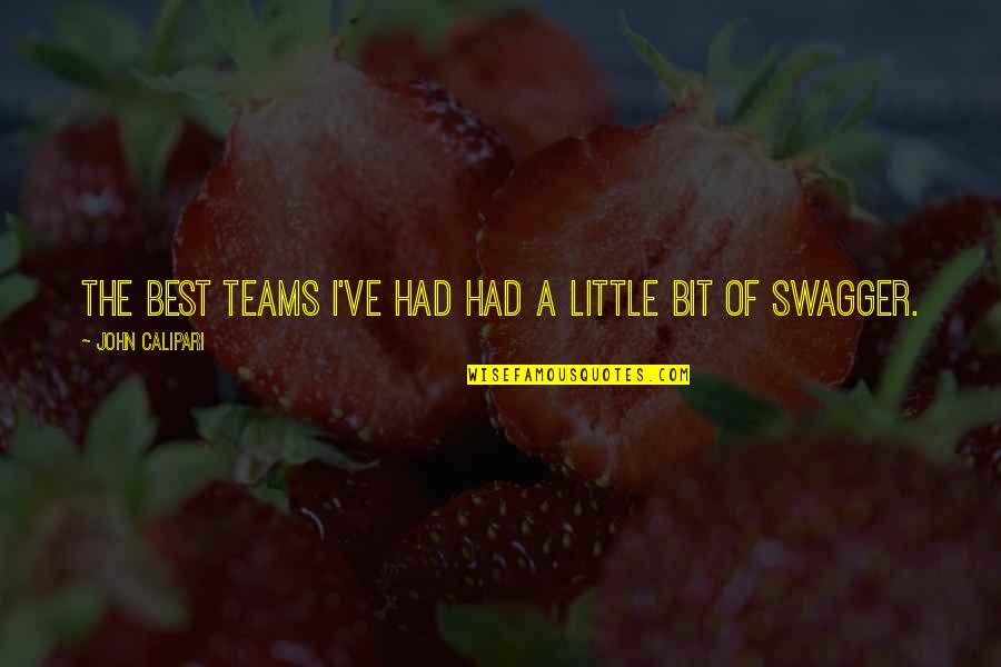 Best Calipari Quotes By John Calipari: The best teams I've had had a little Best Calipari Quotes By John Calipari: The best teams I've had had a little