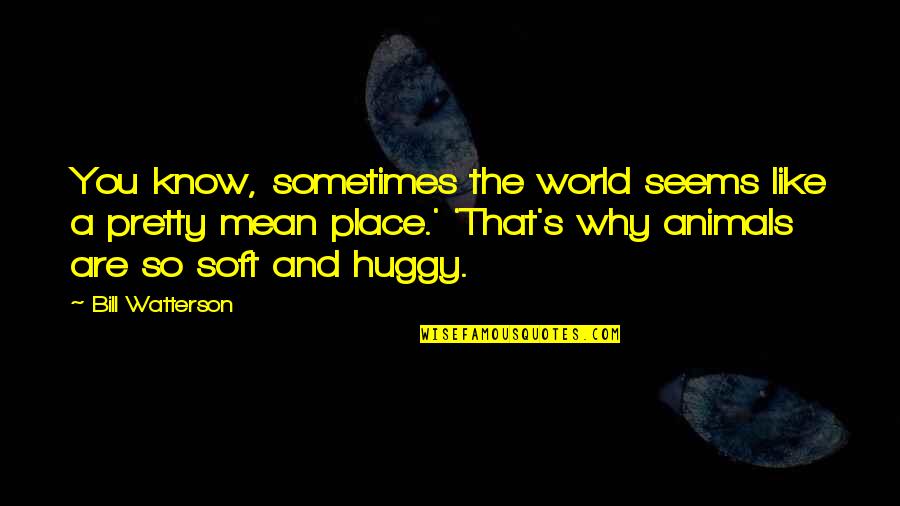Best Calvin Hobbes Quotes By Bill Watterson: You know, sometimes the world seems like a Best Calvin Hobbes Quotes By Bill Watterson: You know, sometimes the world seems like a
