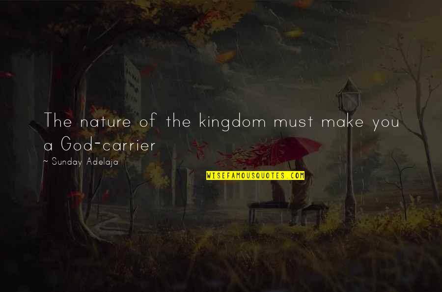 Best Carrier Quotes By Sunday Adelaja: The nature of the kingdom must make you