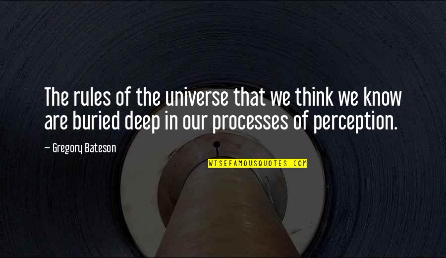 Best Christian Apologetic Quotes By Gregory Bateson: The rules of the universe that we think Best Christian Apologetic Quotes By Gregory Bateson: The rules of the universe that we think