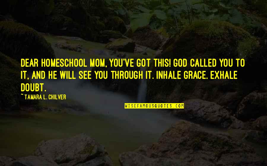 Best Christian Encouragement Quotes By Tamara L. Chilver: Dear Homeschool Mom, You've got this! God called