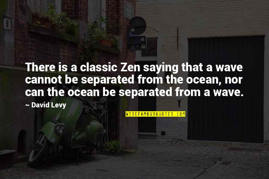 Best Classic Quotes By David Levy: There is a classic Zen saying that a