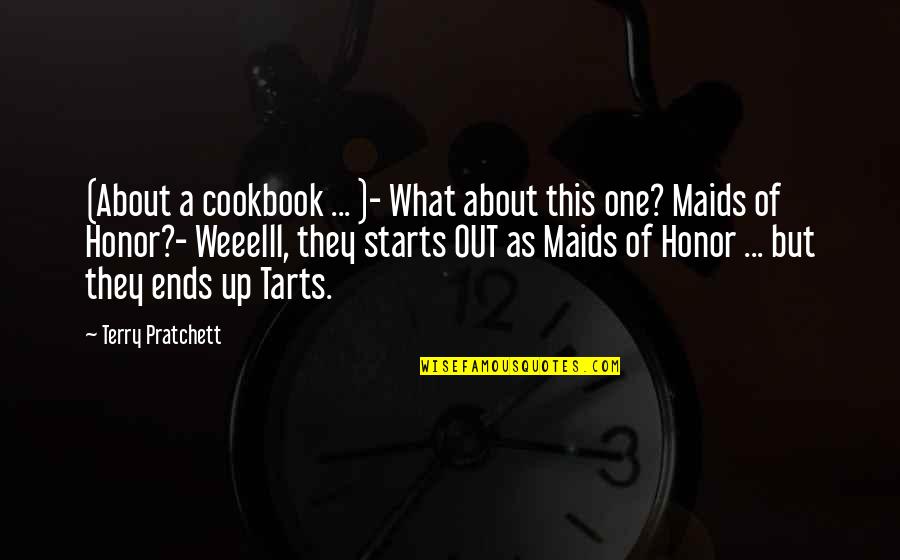 Best Comebacks Quotes By Terry Pratchett: (About a cookbook ... )- What about this