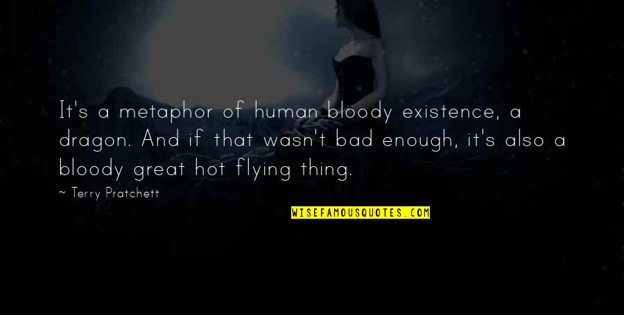 Best Cool Swag Quotes By Terry Pratchett: It's a metaphor of human bloody existence, a