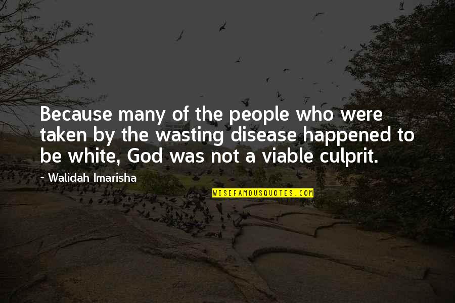 Best Culprit Quotes By Walidah Imarisha: Because many of the people who were taken