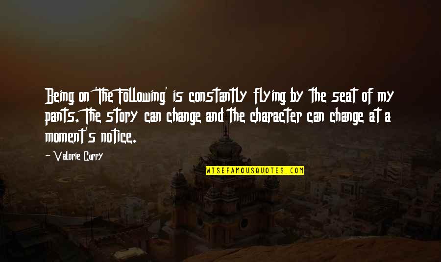 Best Curry Quotes By Valorie Curry: Being on 'The Following' is constantly flying by Best Curry Quotes By Valorie Curry: Being on 'The Following' is constantly flying by