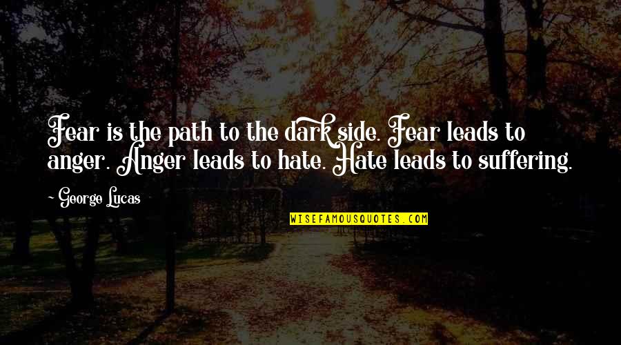 Best Dark Side Quotes By George Lucas: Fear is the path to the dark side. Best Dark Side Quotes By George Lucas: Fear is the path to the dark side.