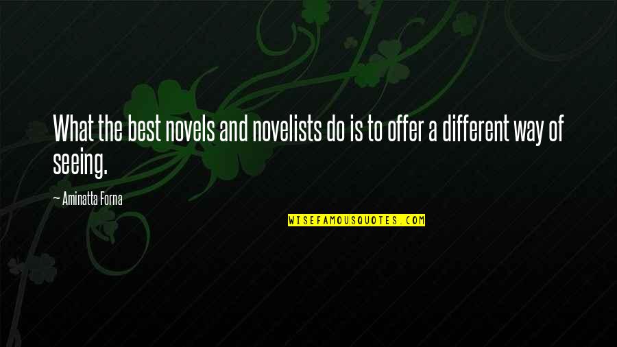 Best Different Quotes By Aminatta Forna: What the best novels and novelists do is