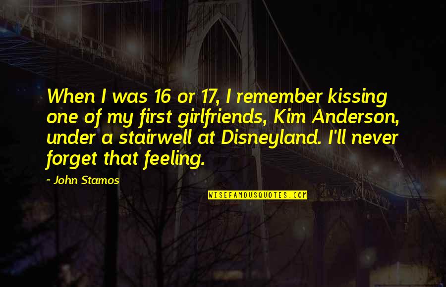 Best Disneyland Quotes By John Stamos: When I was 16 or 17, I remember