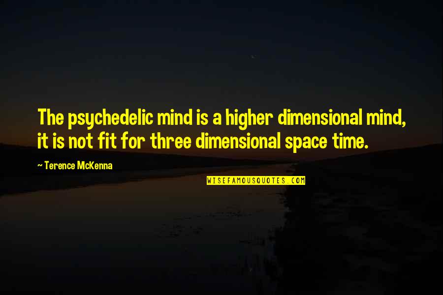 Best Dp Quotes By Terence McKenna: The psychedelic mind is a higher dimensional mind,