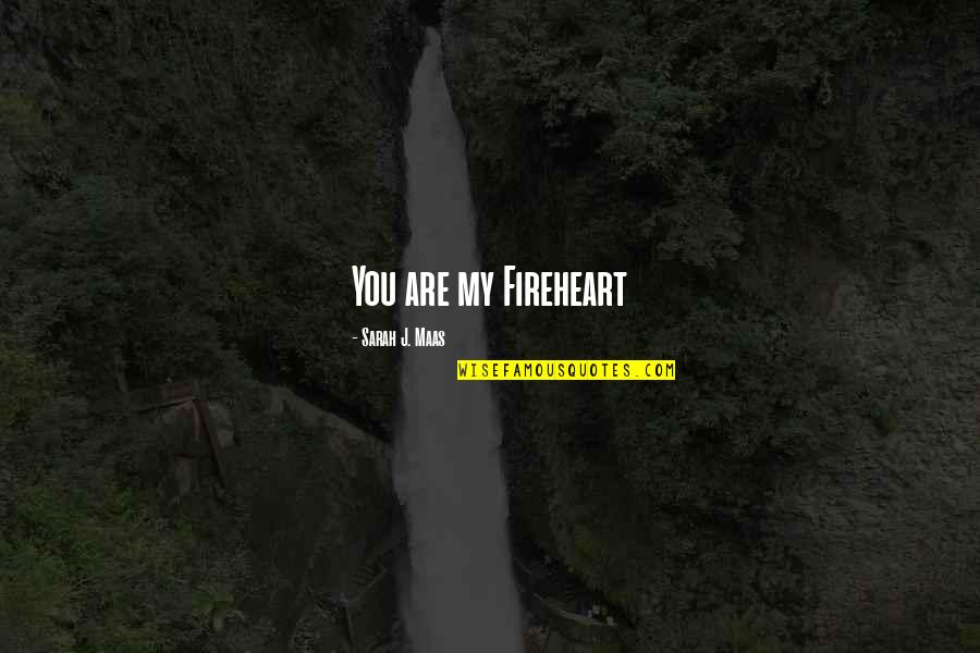 Best Elmo Quotes By Sarah J. Maas: You are my Fireheart