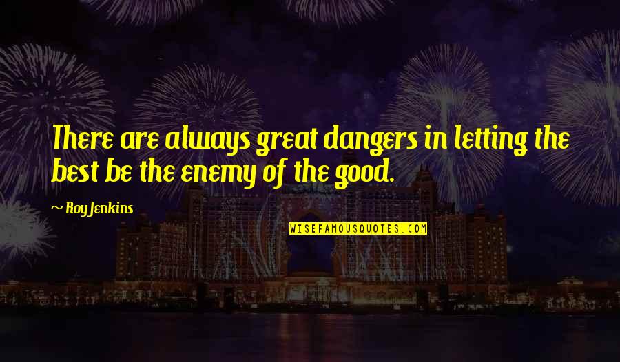 Best Enemy Quotes By Roy Jenkins: There are always great dangers in letting the