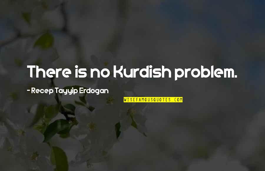Best Erdogan Quotes By Recep Tayyip Erdogan: There is no Kurdish problem.