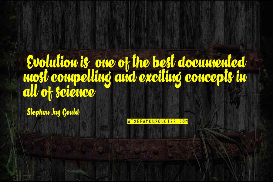 Best Exciting Quotes By Stephen Jay Gould: [Evolution is] one of the best documented, most