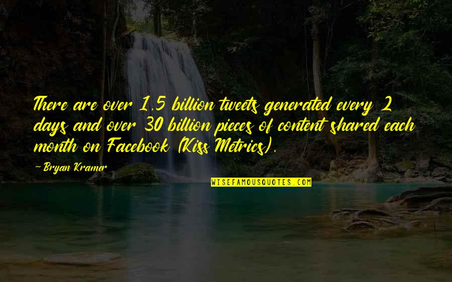Best Facebook Quotes By Bryan Kramer: There are over 1.5 billion tweets generated every