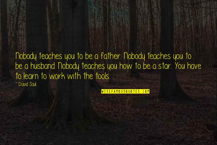 Best Father Husband Quotes By David Soul: Nobody teaches you to be a father. Nobody