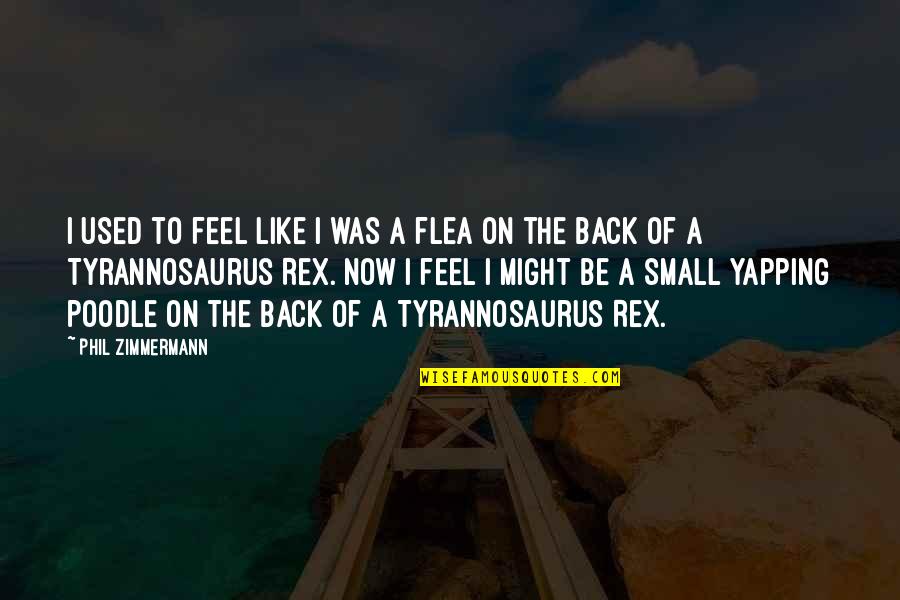Best Flea Quotes By Phil Zimmermann: I used to feel like I was a
