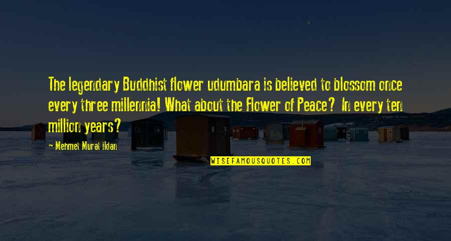 Best Flower Blossom Quotes By Mehmet Murat Ildan: The legendary Buddhist flower udumbara is believed to