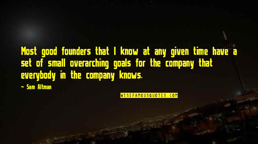 Best Founders Quotes By Sam Altman: Most good founders that I know at any Best Founders Quotes By Sam Altman: Most good founders that I know at any